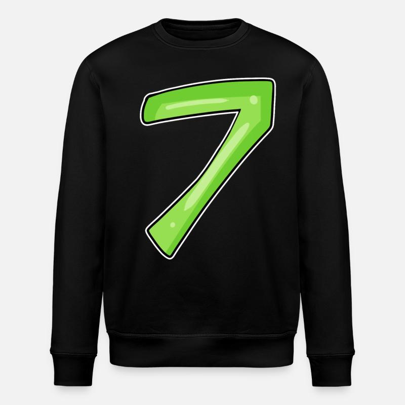 7 - sept verts - Sweat bio ROLLER Stanley/Stella Unisexe - noir