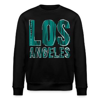 Los Angeles - Stanley/Stella Unisex Bio-Sweatshirt ROLLER - Schwarz - Vorne - Nik (191cm)