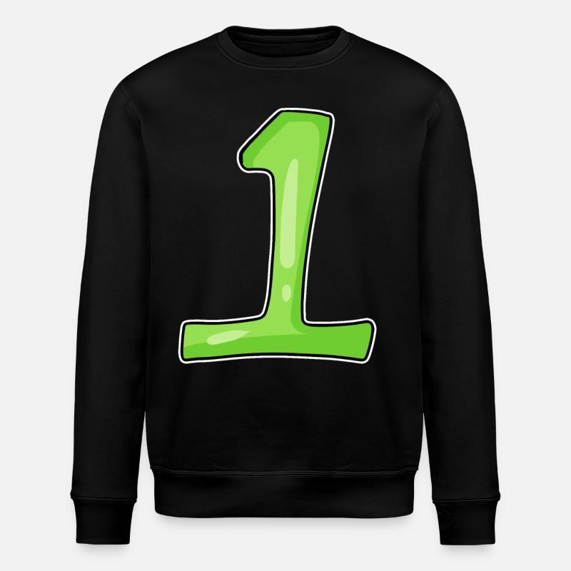 Numéro 1 Vert - Sweat bio ROLLER Stanley/Stella Unisexe - noir
