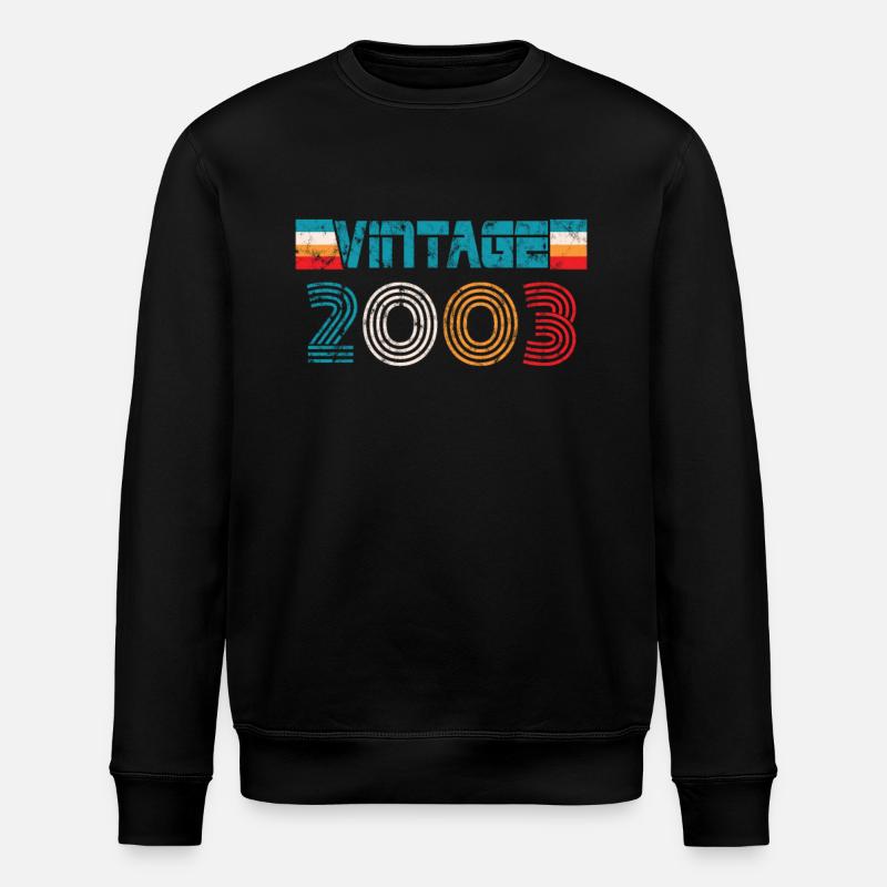 Millésime anniversaire 2003 - Sweat bio ROLLER Stanley/Stella Unisexe - noir