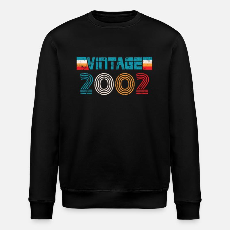 Millésime anniversaire 2002 - Sweat bio ROLLER Stanley/Stella Unisexe - noir