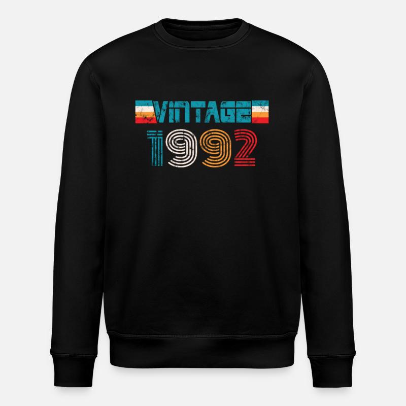 Millésime anniversaire 1992 - Sweat bio ROLLER Stanley/Stella Unisexe - noir