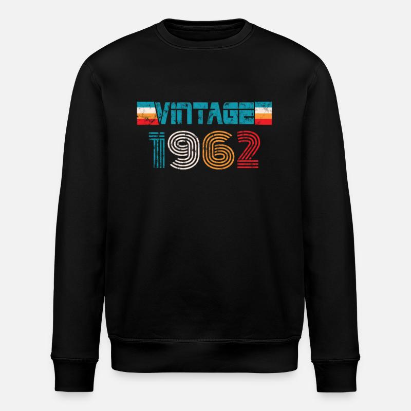 Millésime anniversaire 1962 - Sweat bio ROLLER Stanley/Stella Unisexe - noir