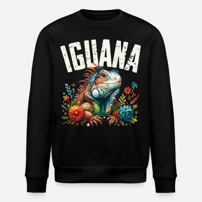 Leguan - Stanley/Stella Unisex Bio-Sweatshirt ROLLER - Schwarz