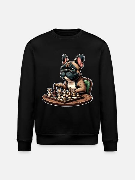 Bouledogue français d’échecs - Sweat bio ROLLER Stanley/Stella Unisexe - noir