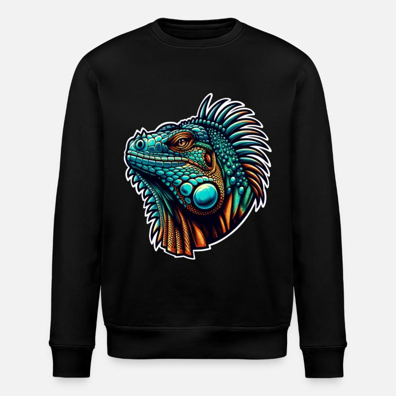 Iguane - Sweat bio ROLLER Stanley/Stella Unisexe - noir