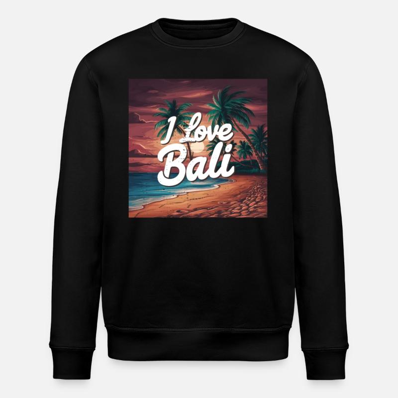 Sunset in Bali - Stanley/Stella ROLLER Unisex Organic Sweatshirt - black
