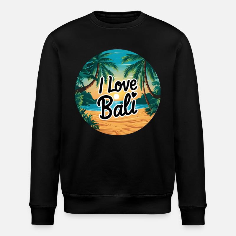 Sunset in Bali - Stanley/Stella ROLLER Unisex Organic Sweatshirt - black