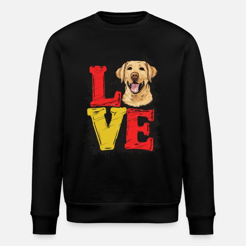 AMOUR Labrador - Sweat bio ROLLER Stanley/Stella Unisexe - noir