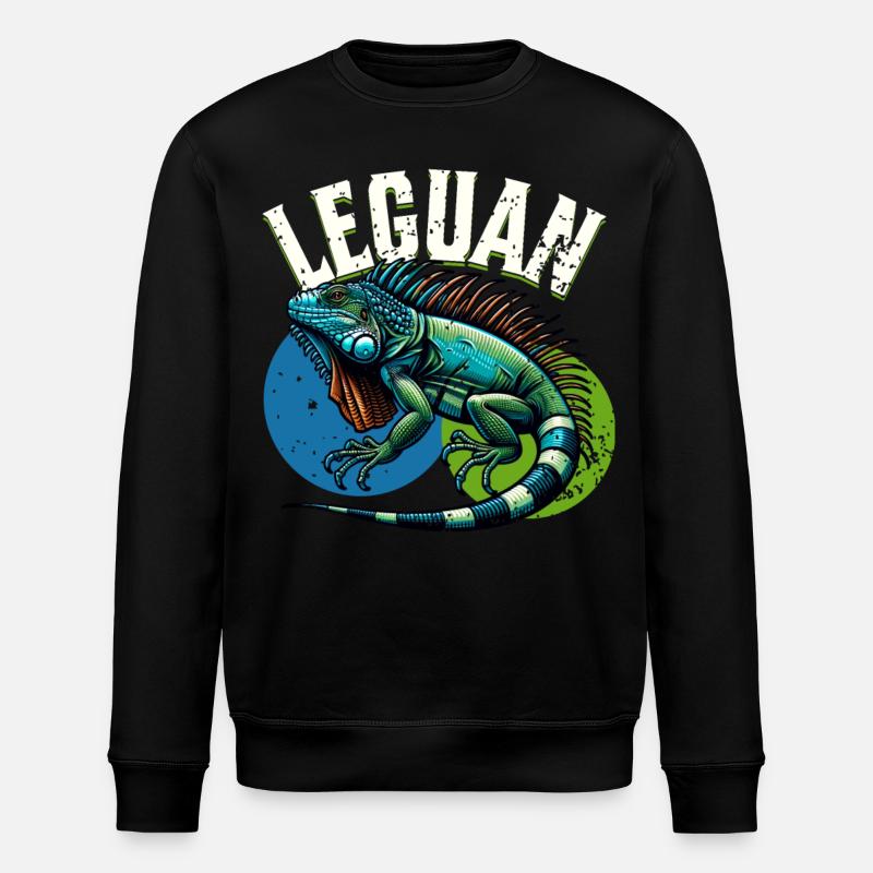 Leguan - Stanley/Stella Unisex Bio-Sweatshirt ROLLER - Schwarz