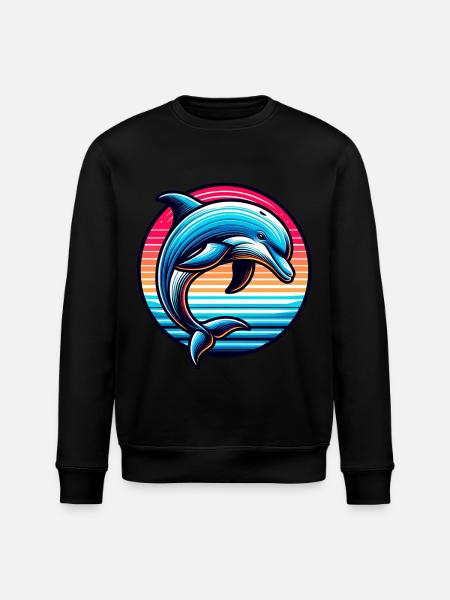 Delfin - Stanley/Stella Unisex Bio-Sweatshirt ROLLER - Schwarz