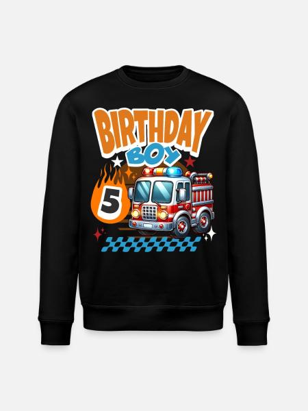 5e anniversaire des pompiers - Sweat bio ROLLER Stanley/Stella Unisexe - noir