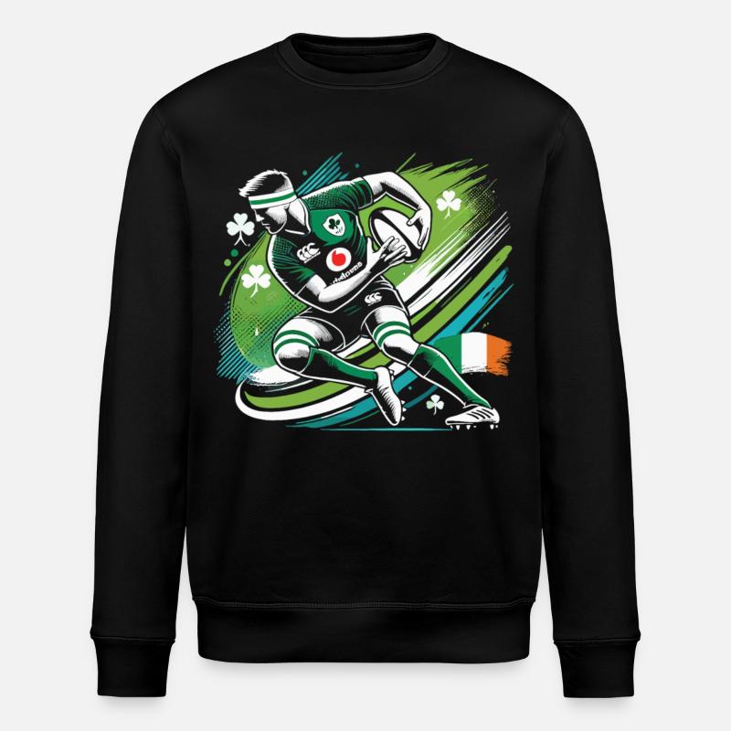 Fan de rugby irlandais - Sweat bio ROLLER Stanley/Stella Unisexe - noir