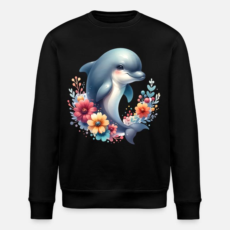 Delfin - Stanley/Stella Unisex Bio-Sweatshirt ROLLER - Schwarz