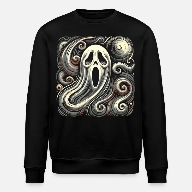 Fantômes expressionnistes effrayants Halloween - Sweat bio ROLLER Stanley/Stella Unisexe - noir