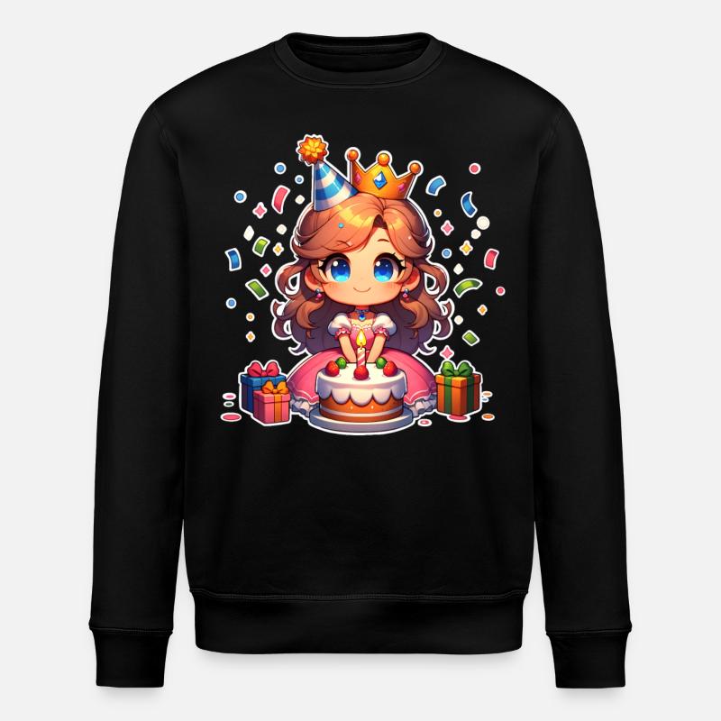 Confettis d’anniversaire de princesse - Sweat bio ROLLER Stanley/Stella Unisexe - noir