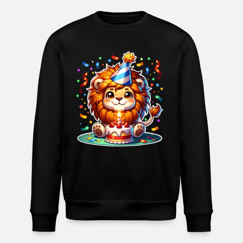 Confettis d’anniversaire Leo - Sweat bio ROLLER Stanley/Stella Unisexe - noir