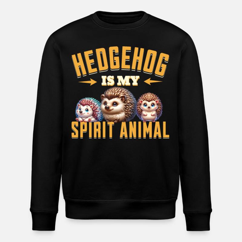 Igel - Stanley/Stella Unisex Bio-Sweatshirt ROLLER - Schwarz