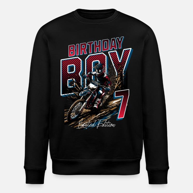 7e anniversaire de motocross - Sweat bio ROLLER Stanley/Stella Unisexe - noir