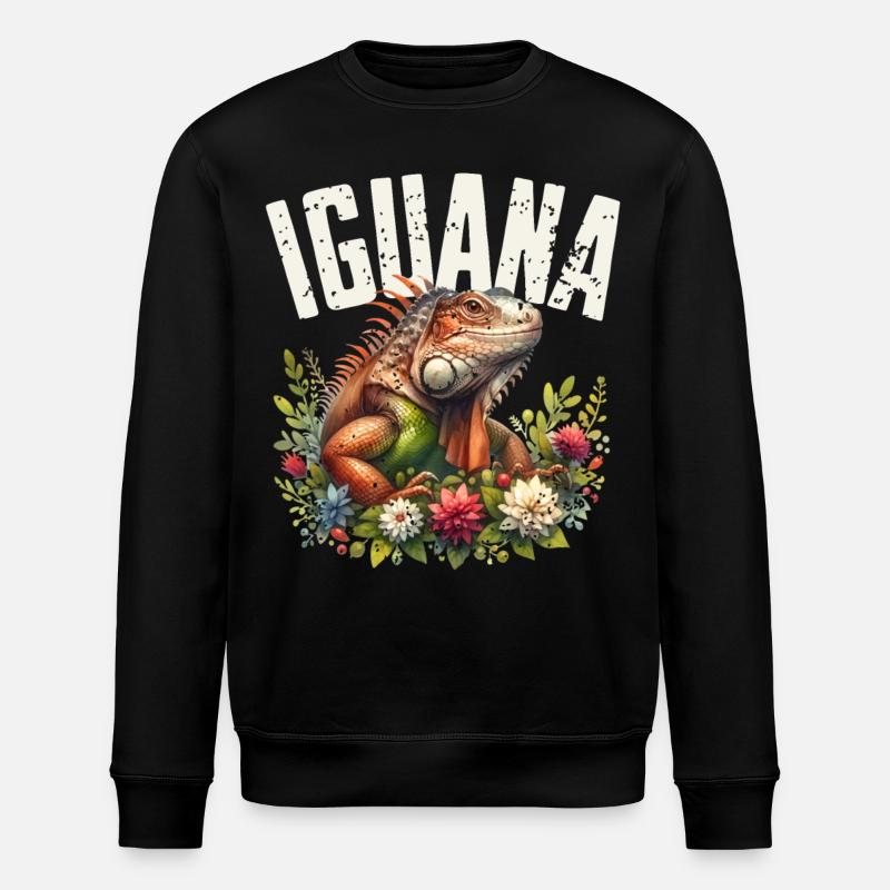 Iguane - Sweat bio ROLLER Stanley/Stella Unisexe - noir