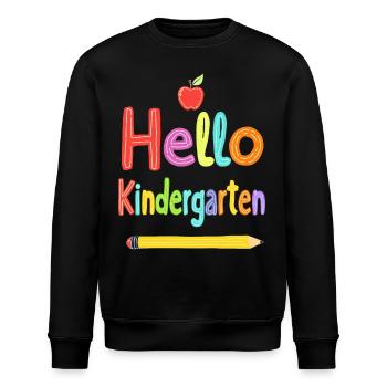 Kindergarten School Enrollment Start Kindergarten Child - Stanley/Stella ROLLER Unisex Organic Sweatshirt - black - Front - Nik (191cm)