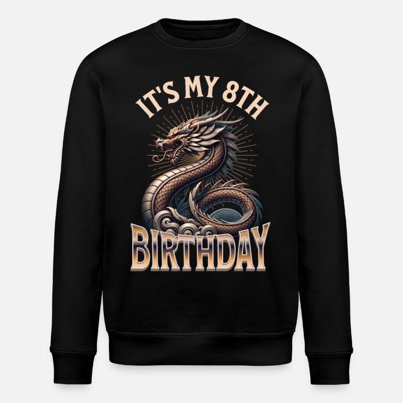 Dragon 8ème anniversaire Dragon - Sweat bio ROLLER Stanley/Stella Unisexe - noir