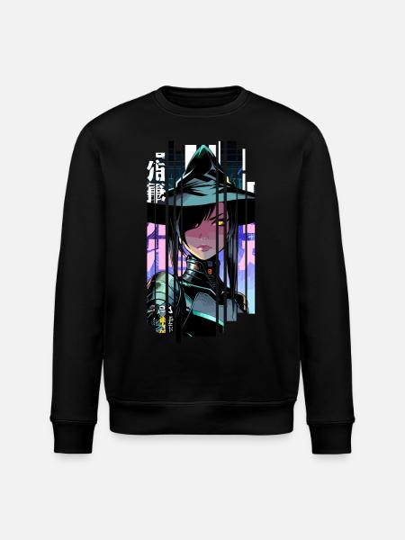 Geometric Halloween Witch - Stanley/Stella ROLLER Unisex Organic Sweatshirt - black