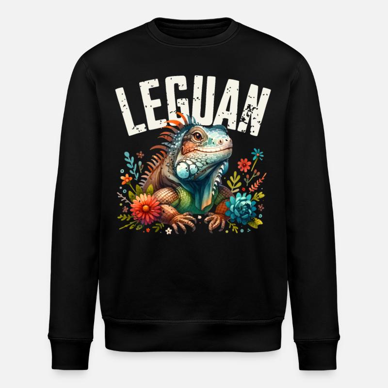 Leguan - Stanley/Stella Unisex Bio-Sweatshirt ROLLER - Schwarz