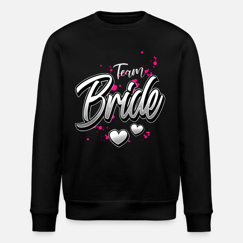 Team Bride Hen Party - Stanley/Stella ROLLER Unisex Organic Sweatshirt - black