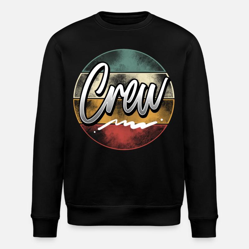 crew - Stanley/Stella ROLLER Unisex Organic Sweatshirt - black