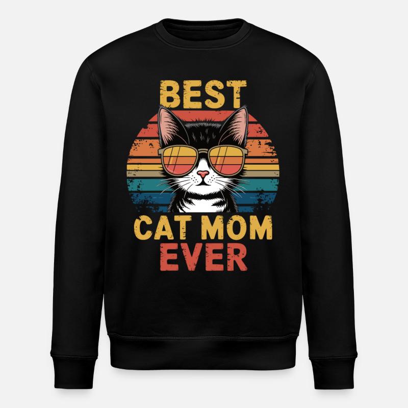 Meilleure maman chat - Sweat bio ROLLER Stanley/Stella Unisexe - noir