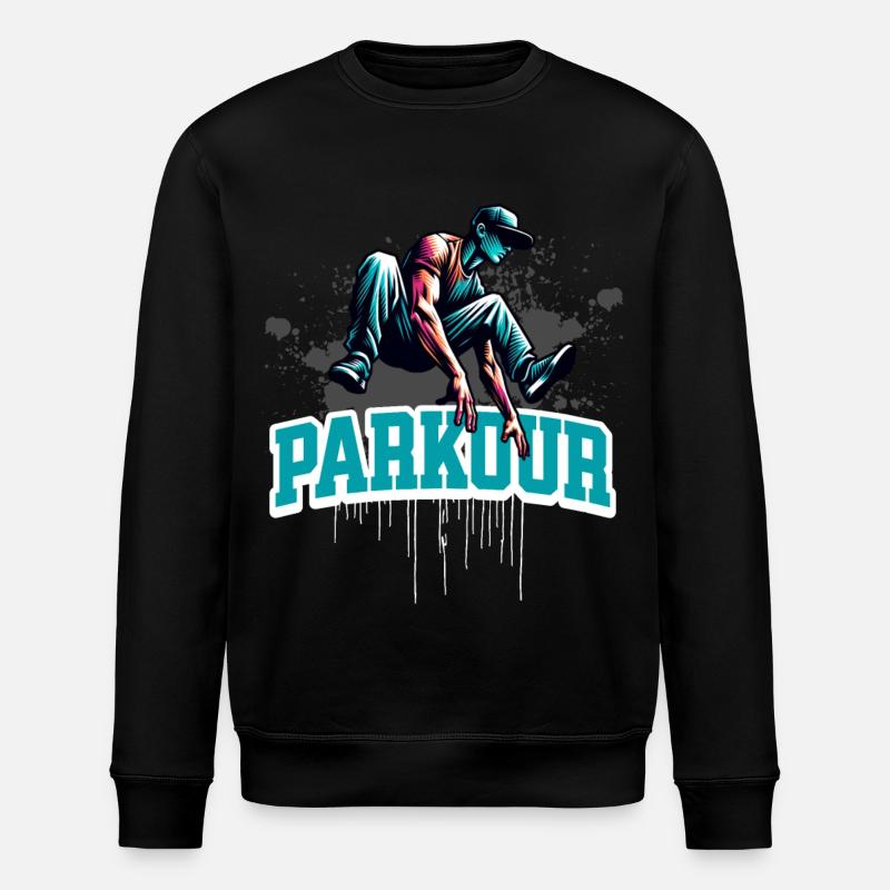 Parkour - Stanley/Stella ROLLER Unisex Organic Sweatshirt - black