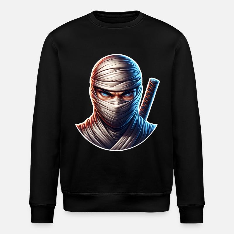 Ninja - Stanley/Stella Unisex Bio-Sweatshirt ROLLER - Schwarz