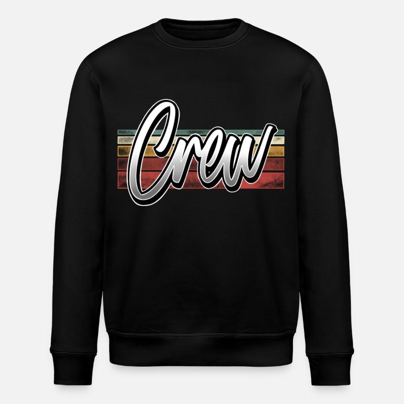 Crew - Stanley/Stella ROLLER Unisex Organic Sweatshirt - black