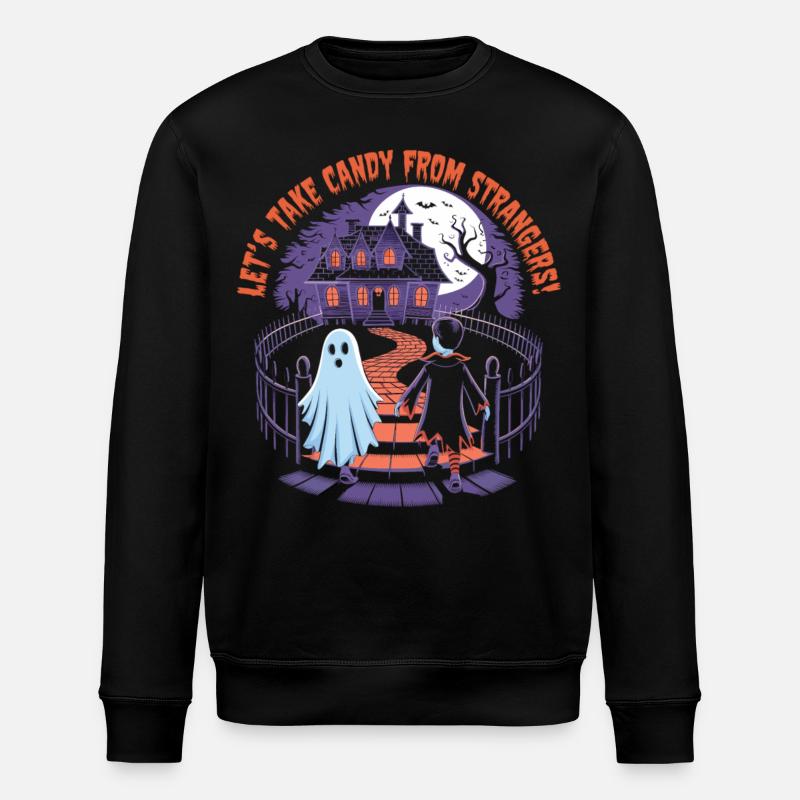 Bonbons d’inconnus - Amusement d’Halloween ! - Sweat bio ROLLER Stanley/Stella Unisexe - noir