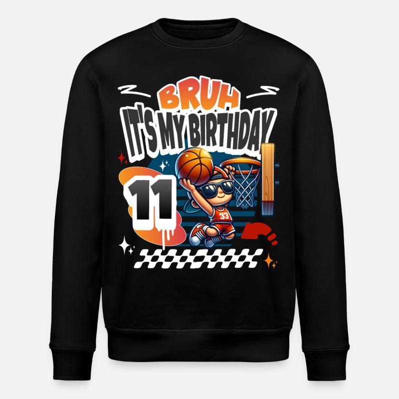 11e anniversaire de basket-ball - Sweat bio ROLLER Stanley/Stella Unisexe - noir