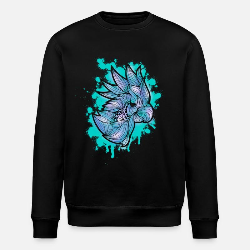 Parrot Mandala - Stanley/Stella ROLLER Unisex Organic Sweatshirt - black