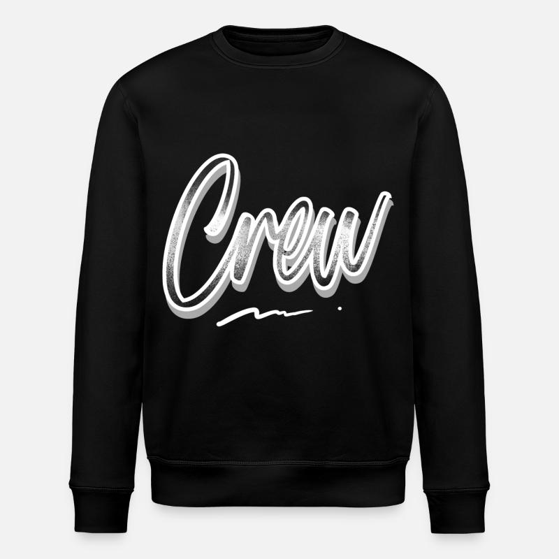 Crew - Stanley/Stella ROLLER Unisex Organic Sweatshirt - black