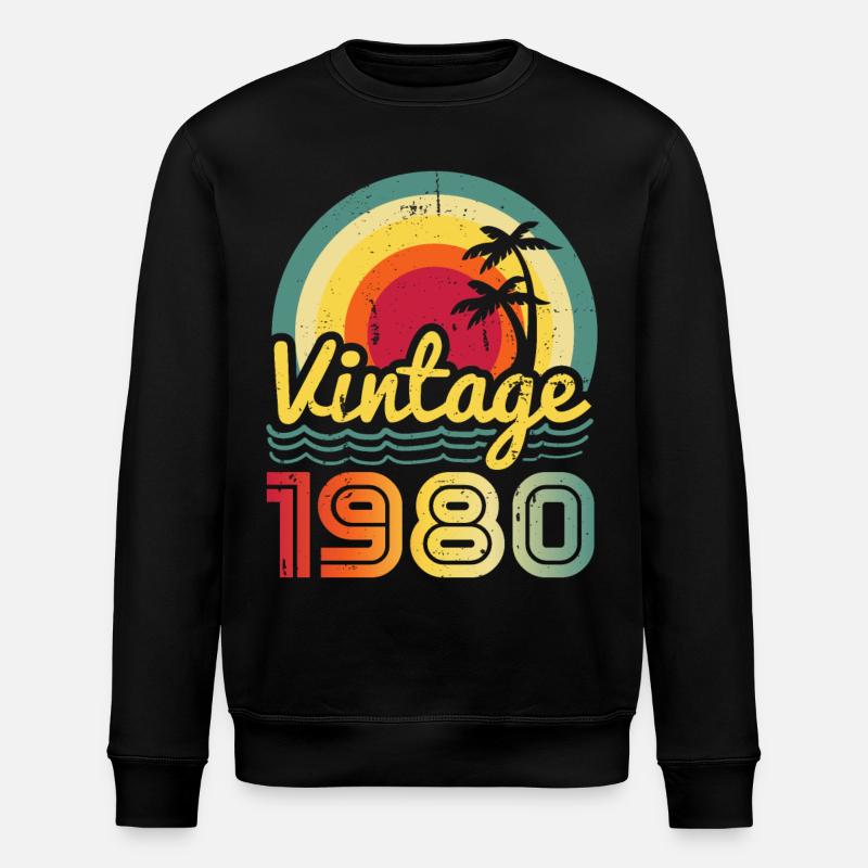 1980 - Sweat bio ROLLER Stanley/Stella Unisexe - noir