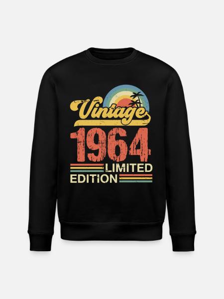 1964 - Stanley/Stella ROLLER Unisex Organic Sweatshirt - black