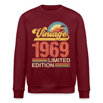 1969 - Sweat bio ROLLER Stanley/Stella Unisexe - bordeaux - Devant - Nik (191cm)