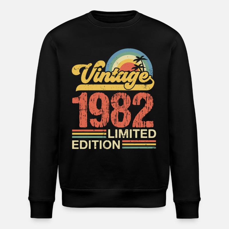 1982 - Sweat bio ROLLER Stanley/Stella Unisexe - noir