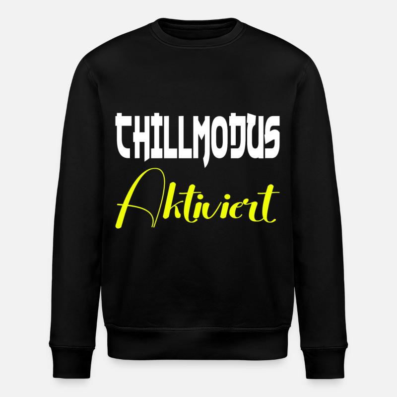 Chill Mode Enabled - Stanley/Stella ROLLER Unisex Organic Sweatshirt - black