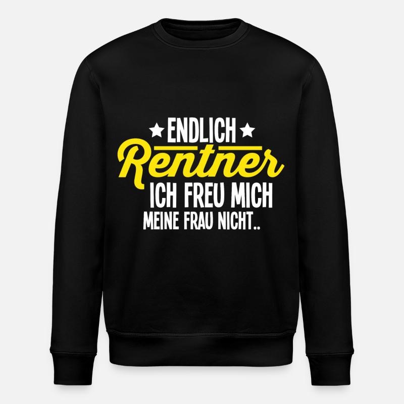 Rentner - Stanley/Stella Unisex Bio-Sweatshirt ROLLER - Schwarz