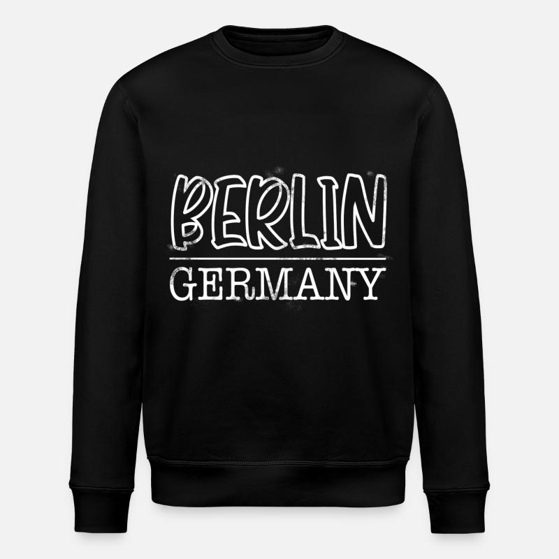 Berlin - Stanley/Stella Unisex Bio-Sweatshirt ROLLER - Schwarz
