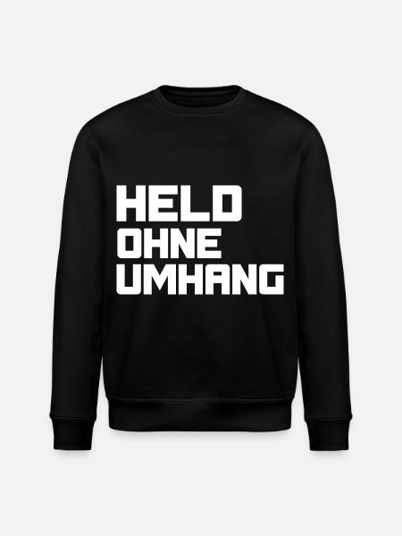 Hero without cape - Stanley/Stella ROLLER Unisex Organic Sweatshirt - black
