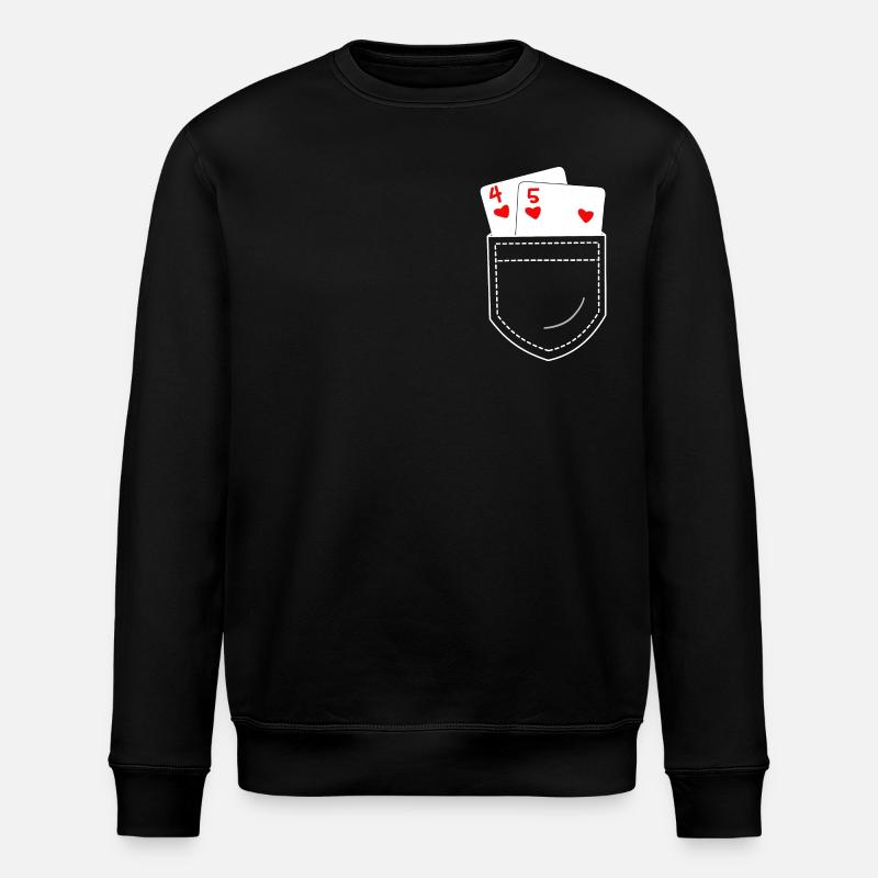 Poker - Sweat bio ROLLER Stanley/Stella Unisexe - noir