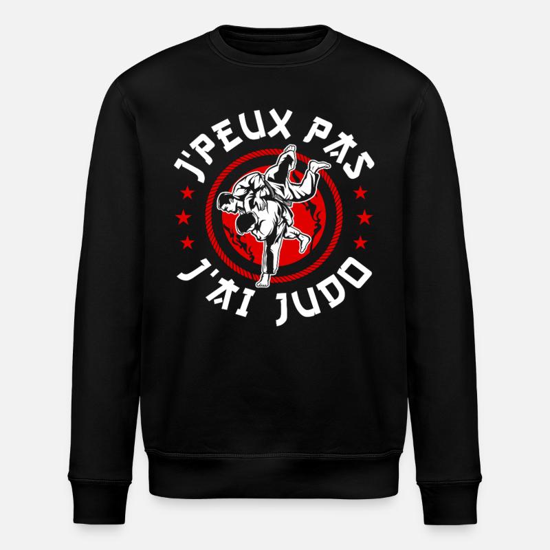 j'peux pas j'ai judo - Sweat bio ROLLER Stanley/Stella Unisexe - noir