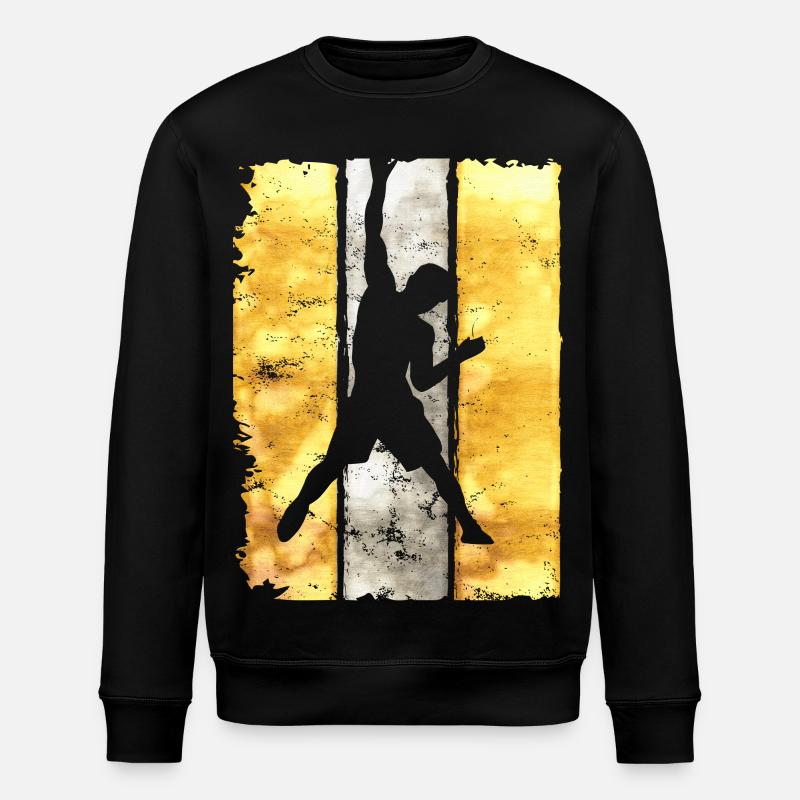 Klettern - Kletterer - Kletterwand - Bouldern - Stanley/Stella Unisex Bio-Sweatshirt ROLLER - Schwarz