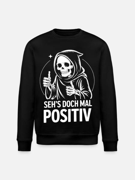 Regarde ça positivement, Faucheuse - Sweat bio ROLLER Stanley/Stella Unisexe - noir